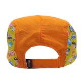 Zacharias Baby Boy's & Girl's Kids Beret Golf Polyester Cap (06-24 Months) Smile-Bouncy-Orange - None