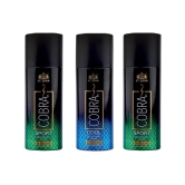 St. John Cobra Sport 50ml*2 & Cool 50ml Cobra Deodorant Spray for Men 50 ml ( Pack of 3 )