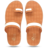 Emosis Tan Flip Flops - None