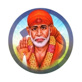 Asmi Collection Sai Baba Wall Sticker ( 40 x 40 cms )