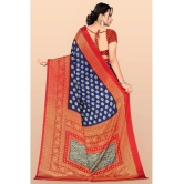 LEELAVATI - Multicolor Crepe Saree With Blouse Piece ( Pack of 1 ) - Multicolor