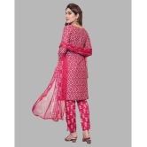 Kashvi Unstitched Crepe Printed Dress Material - Pink ( Pack of 1 ) - Pink