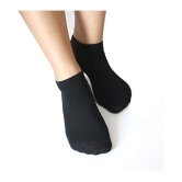 Creature Black Casual Ankle Length Socks Pack of 5 - Black