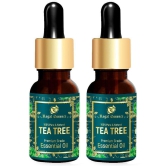 Regal Essence Tea Tree Essential Oil For Healthy Skin, Face, Hair & Acne Care 15 ML Pack of 2