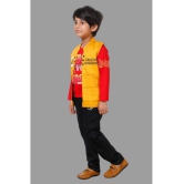 DKGF Fashion - Yellow Cotton Blend Boys Shirt & Pants ( Pack of 1 ) - None