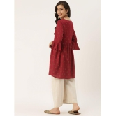 Kbz - Maroon Rayon Women's Empire Top ( Pack of 1 ) - None