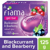 Fiama Blackcurrant & Bearberry Gel Bar, Radiant Glow, With Skin Conditioners, 125 g