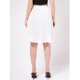 Zima Leto - White Polyester Womens Straight Skirt ( Pack of 1 ) - None