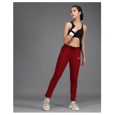 Addyvero - Red Cotton Blend Womens Running Trackpants ( Pack of 1 ) - 30