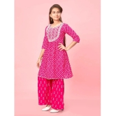 Aarika Pink Cotton Girls Kurta and Sharara Set ( Pack of 1 ) - None