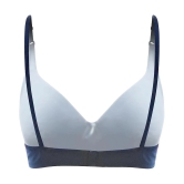 Clovia Cotton Everyday Bra - Blue - 38B