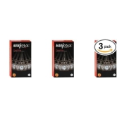 MANFORCE 3 in 1 Condoms (Ribbed Contour Dotted) Overtime Orange Flavoured- 10 Pieces x Pack of 3 Condom (Set of 3 30 Sheets)