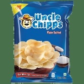 Uncle Chipps Potato Chips - Plain Salted Flavour, 50 G Pouch