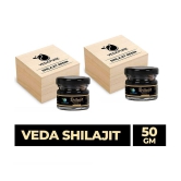 Vedapure Original Shilajit/Shilajeet Resin For Endurance, Bodybuilding and Power & Helps in Energy, Stamina -25 Gram (Pack of 2)