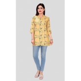 Meher Impex - Mustard Cotton Blend Womens Tunic ( Pack of 1 ) - None