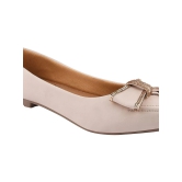 Shoetopia Cream Womens Casual Ballerinas - None