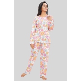 Women Full Sleeves Knit Cotton Pyjama Set-XL