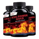 HMV Herbals XXX Power Gold Capsules for Men Herbal Capsule 30 no.s Pack of 3