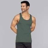 Nova Round Neck Racer Back Vest Olive Green XL