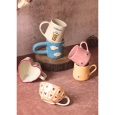 Set of 6 Aesthetic Brew Mugs (for the price of 5)