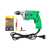 Drill Machine 10mm With Free 13Pcs HSS Drill Bits & 1Pc Masonary Bit Combo 6 Months Warranty