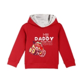 Naughty Ninos Girls Red Printed Hooded Sweatshirts - None