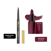 Seven Seas Lip To Lip Long Lasting Matte Lipstick With Smoke Eyes Revolving Kajal (pack Of 2 )