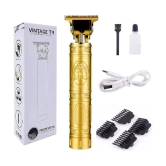 FeiHong VINTAGE T9 Plastic Gold Cordless Beard Trimmer With 45 minutes Runtime