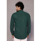 Anand Cotton Blend Regular Fit Solids Full Sleeves Mens Casual Shirt - Green ( Pack of 1 ) - None