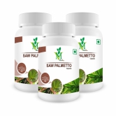 Mint Veda Saw Palmetto Extract 800mg - Natural Hair Growth for Men & Women, 60 Veg Capsules Pack of 3