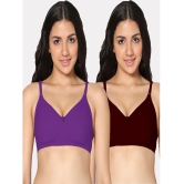 IN CARE LINGERIE - Multicolor Cotton Lightly Padded Women's T-Shirt Bra ( Pack of 2 ) - None