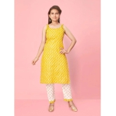 Aarika Girls Cotton Kurti ( Pack of 1 , Yellow ) - None