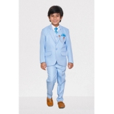 DKGF Fashion - Sky Blue Polyester Boys Suit ( Pack of 1 ) - None