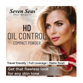 Seven Seas HD Oil Control 2 in 1 Matte Compact Powder | Oil Free Compact for Women (Skin)