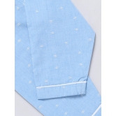Classic Blue Full Sleeve Nightwear Set-5-6 y