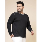 Rigo Polyester Slim Fit Solid Full Sleeves Mens T-Shirt - Black ( Pack of 1 ) - None