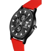 Abrexo Red Silicon Analog Mens Watch