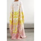 Rorschach Satin Silk Kaftan Dress