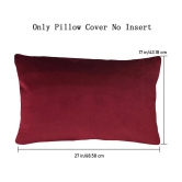 PINDIA Pack of 8 Maroon Pillow Cover - Maroon