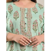 Swasti - Green Cotton Womens Straight Kurti ( Pack of 1 ) - None