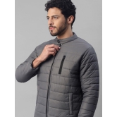 UrbanMark Men Regular Fit Men Quilted Jacket-Dark Grey - None