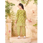 Aarika Green Cotton Girls Patiala Kurta Set ( Pack of 1 ) - None