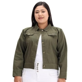 FUNDAY FASHION Women Cotton Blend Plue Size Full Sleeve Solid Standard Length Casual Jacket