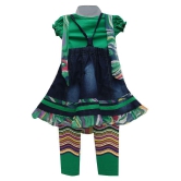 Zadums Baby Girls Cotton A-Line Frock, Green - 12-18 Months