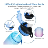 GEEO Motivational Water Bottle Multicolour Water Bottle 1000 mL ( ) - Multicolour