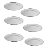 A & H ENTERPRISES 6 Pcs Stainless Steel Steel Full Plate - Steel