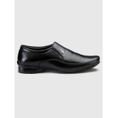 Action Black Mens Slip On Formal Shoes - None