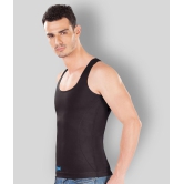 Dermawear - Black Cotton Blend Men's Vest  ( Pack of 1 ) - M