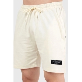 Fuaark Beige Cotton Blend Mens Gym Shorts ( Pack of 1 ) - None