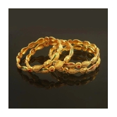 Jewar Mandi - Gold Bangle Set ( Pack of 1 ) - None